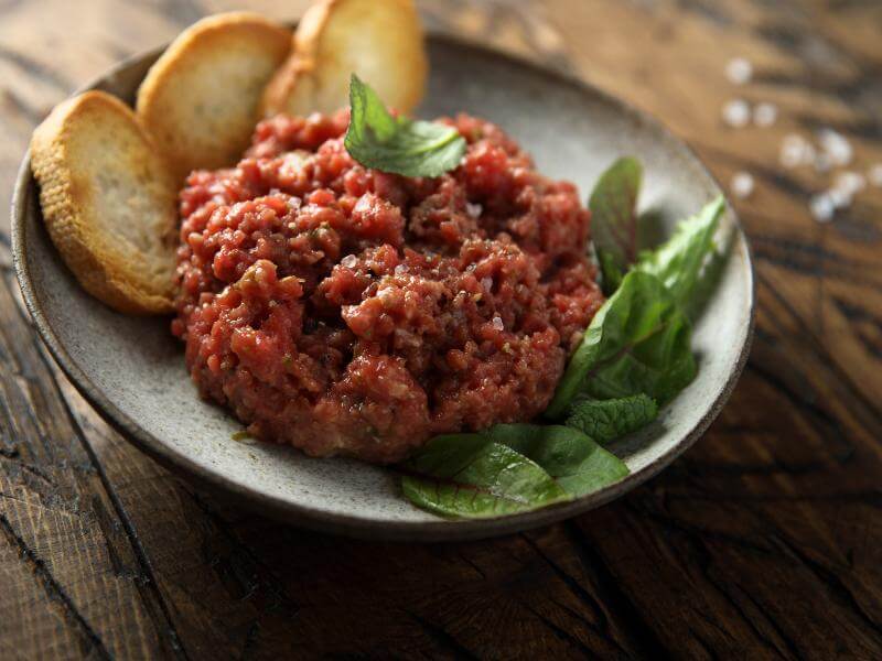 Steak tartar in Ghent